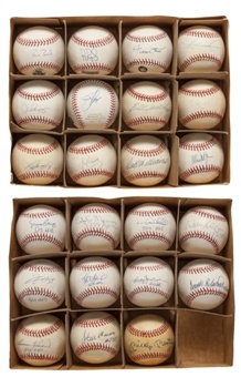 Lot of (26) Baseballs Signed By Every Member of MLBs 500 HR Club